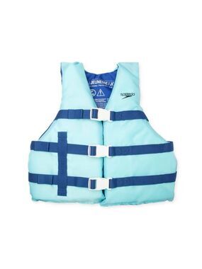 NWT Speedo Junior Life Jacket in Light Blue and Navy